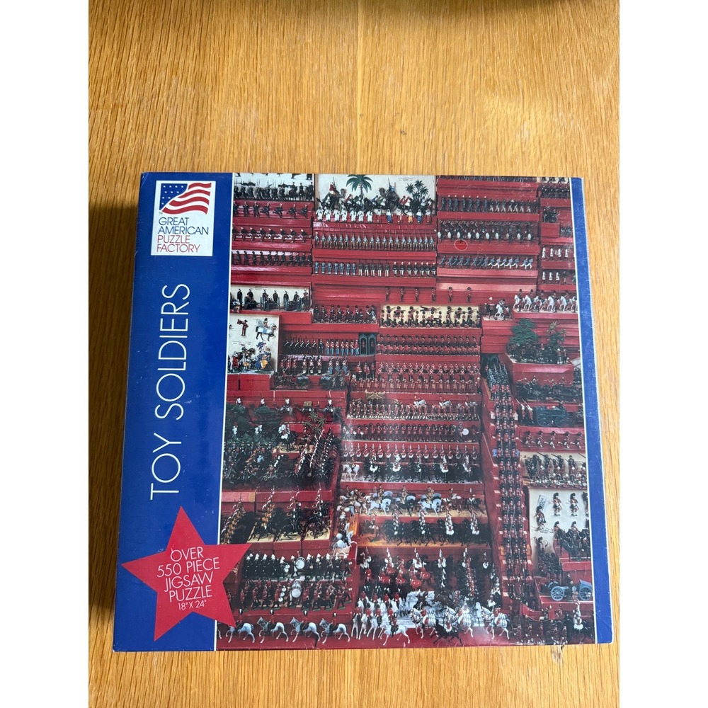 NEW Great American Puzzle Factory Toy Soldiers 1995 Vintage 550pc Jigsaw Puzzle